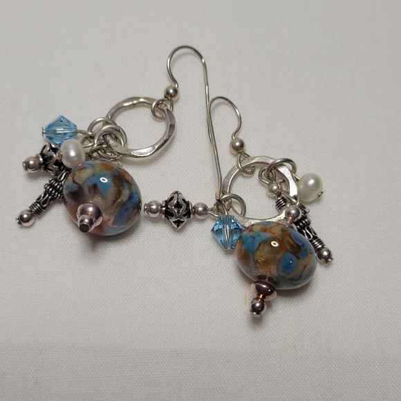 ❤ SILVER VINTAGE EARRINGS - Picture 7 of 14